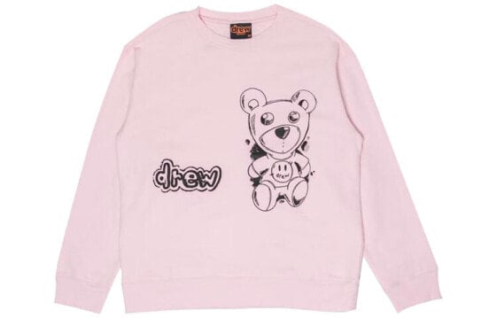 Толстовка Drew House FW21 Theodore Sketch Crewneck Pale Pink DR-FW21-008