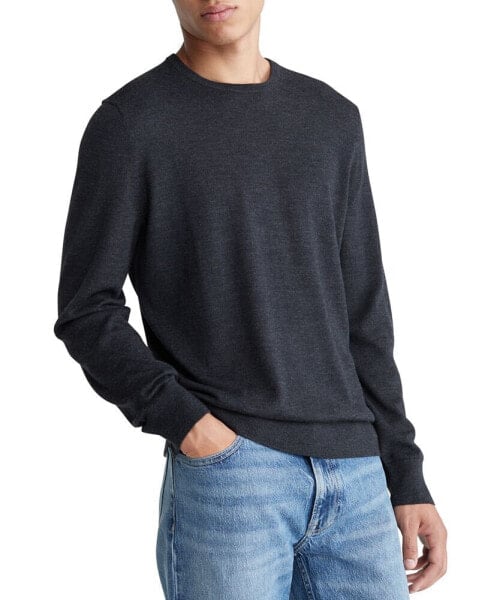 Men's Extra Fine Merino Wool Blend Sweater