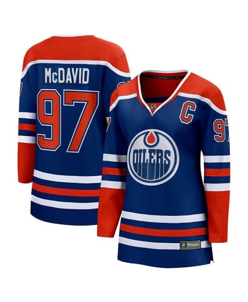 Women's Connor McDavid Royal Edmonton Oilers Home Premier Breakaway Player Jersey