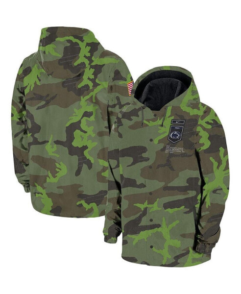 Men's Camo Penn State Nittany Lions Hoodie Full-Snap Jacket