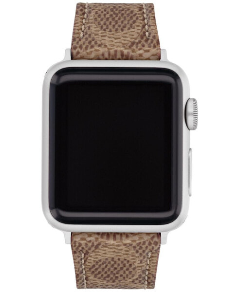 Ремешок для часов Coach Коричневый х/б ремешок для Apple Watch 38/40/41 мм