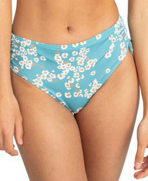 Juniors' Beach Classics Floral-Print Tie-Side Bikini Bottom