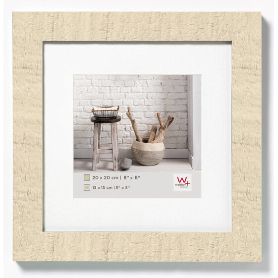 walther design HO330W - Wood - Cream - White - Single picture frame - 18 x 18 cm - Square - 344 mm