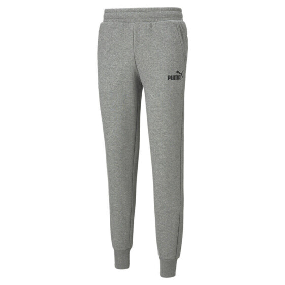Puma Essential Logo Pants Mens Grey Casual Athletic Bottoms 58671403