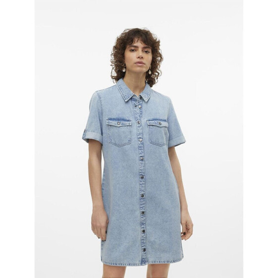 Платье джинсовое Vero Moda Jennie Short Sleeve