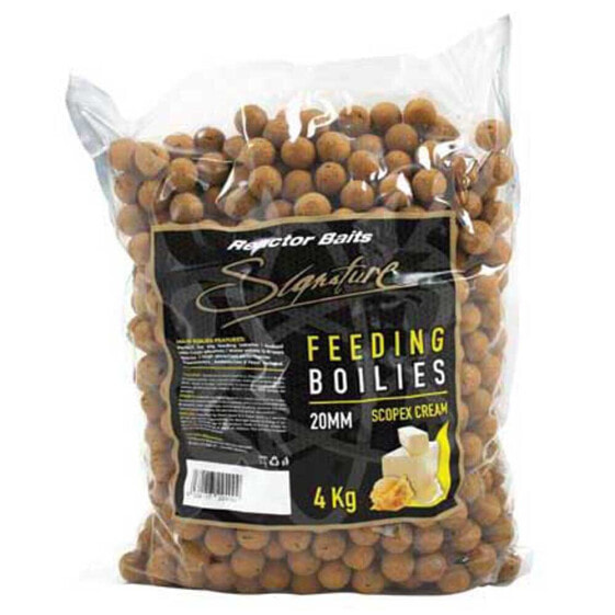 REACTOR BAITS Signature Feed 4kg Scopex Cream Boilie