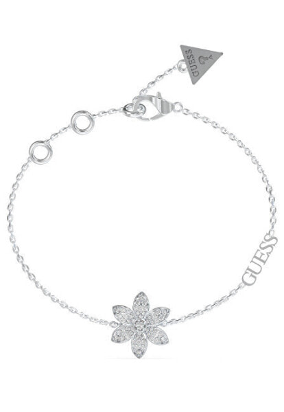 Beautiful steel bracelet with White Lotus flower JUBB04144JWRH