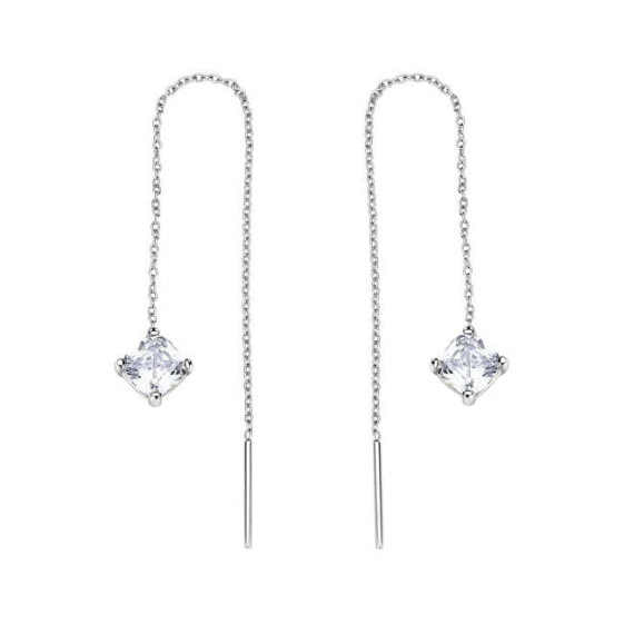 Charming steel earrings with zircon Affinity BFF189