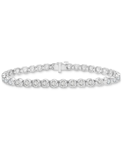 Diamond Tennis Bracelet (5 ct. t.w.) in 14k White or Yellow Gold, Created for Macy's