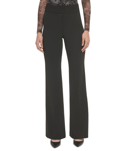 Polished High Waist Wide Leg Trousers