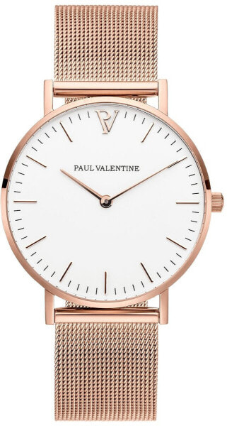 Paul Valentine Damen Armbanduhr MARINA ROSE GOLD MESH 38 MM PV38111