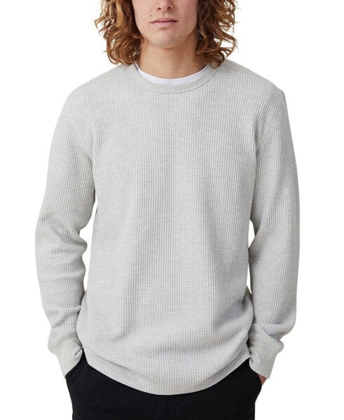 Men's Chunky Waffle Long Sleeve T-shirt