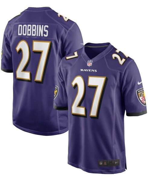 Men's J.K. Dobbins Purple Baltimore Ravens Game Jersey