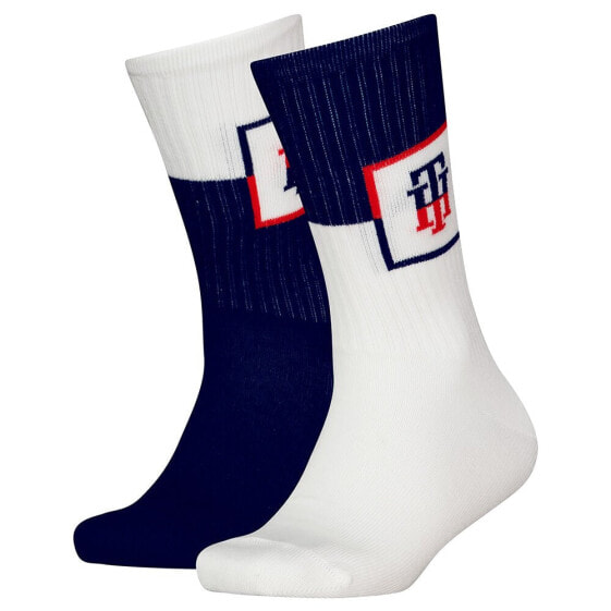 TOMMY HILFIGER Monogram Locker Room crew socks 2 pairs