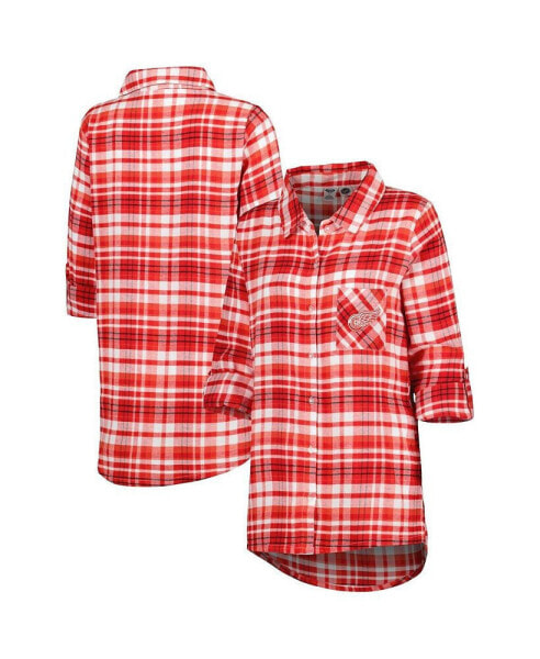 Пижама Concepts Sport Detroit Red Wings Flannel Nightshirt