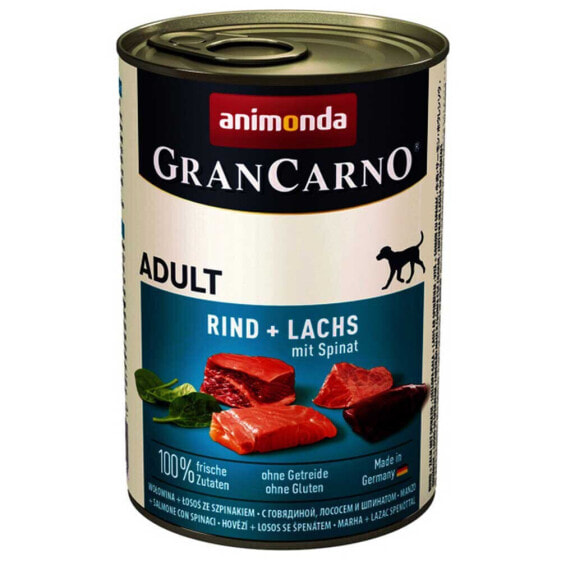 ANIMONDA Gran Carno Salmon With Spinach 400g Wet Dog Food