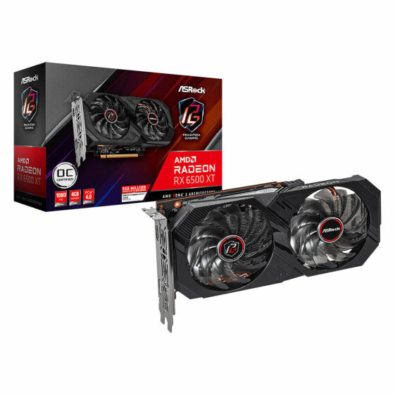 Графическая карта ASRock RX6500XT PGD 4GO AMD RADEON RX 6500 XT GDDR6 4 GB