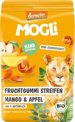 Kindersnack Fruchtgummi Streifen Mango & Apfel, ab 3 Jahren, 25 g