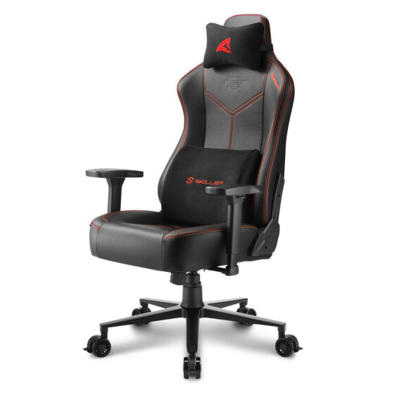 Sharkoon SGS30 - Universal gaming chair - 130 kg - Upholstered padded seat - Upholstered padded backrest - 185 cm - Black/Red