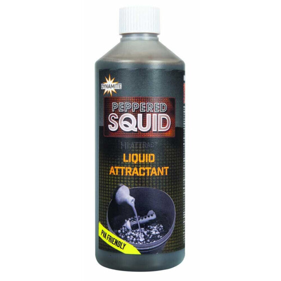 DYNAMITE BAITS Peppered Squid 500ml Liquid Bait Additive