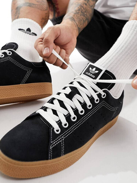 adidas Originals Stan Smith CS trainers in black suede