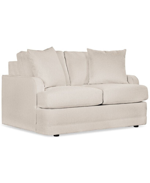 Kendrah 59" Fabric Loveseat with Recessed Arms, Created for Macy's