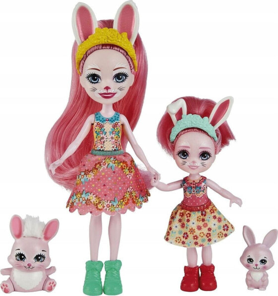Кукла Enchantimals Mattel Bree и Bedelia Bunny 10см, 15см