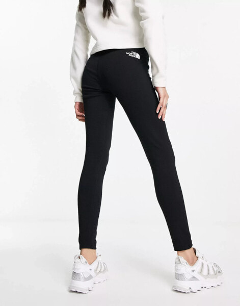 The North Face Interlock cotton leggings in black