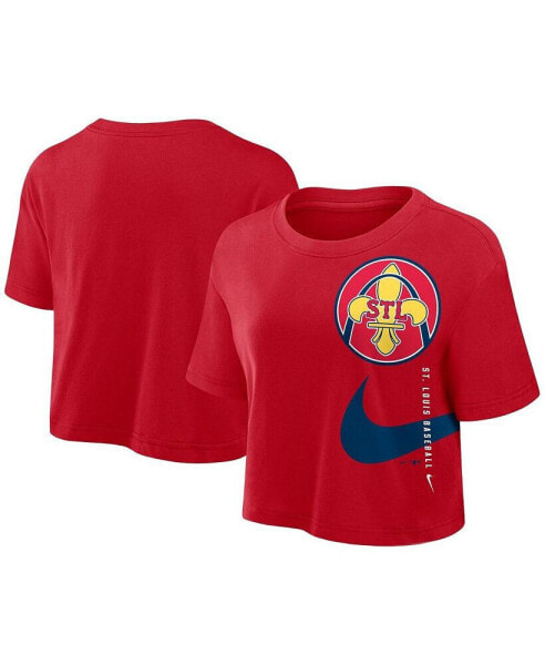 Women's Red St. Louis Cardinals 2024 City Connect Performance Cropped T-Shirt