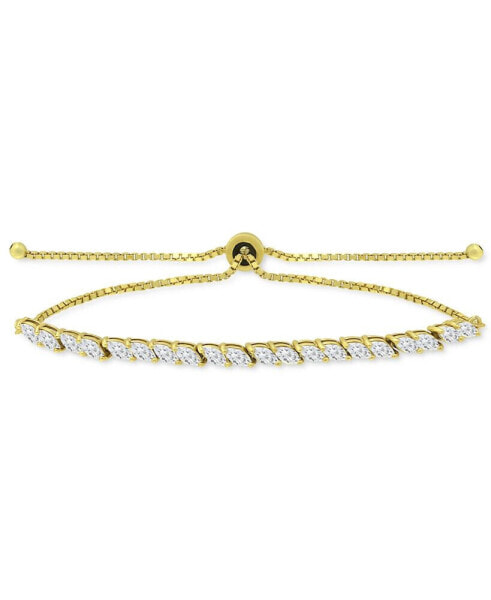 Cubic Zirconia Marquise Bolo Bracelet, Created for Macy's