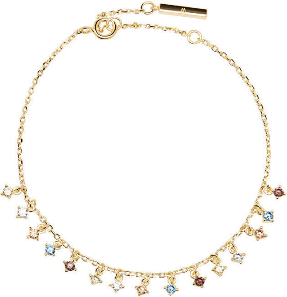 Gentle gilded bracelet with pendants WILLOW Gold PU01-109-U