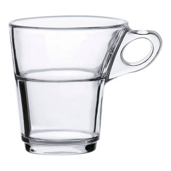 Набор из 6 кофейных чашек Duralex Caprice Прозрачный Стеклянный 90 ml 900 ml 6 Предметы (6 штук)