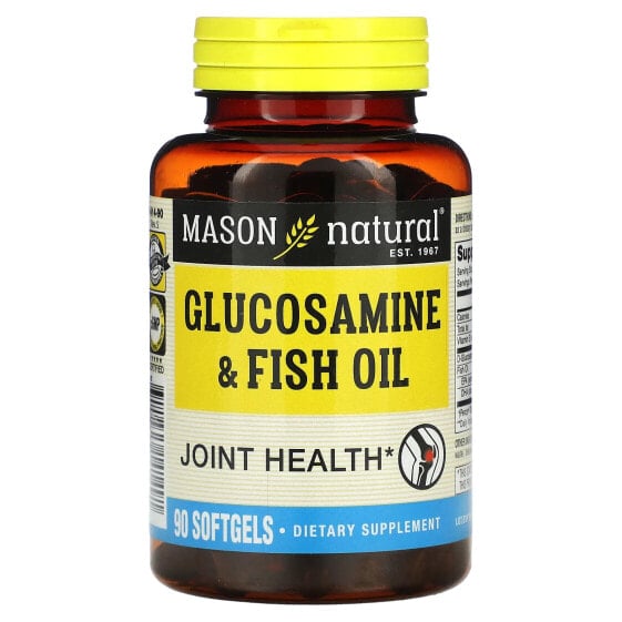 Витаминно-минеральный комплекс Mason Natural Глюкозамин и рыбий жир, 90 капсул амулетный