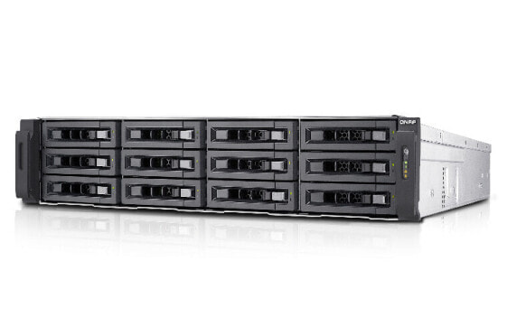 QNAP TVS-EC1280U-SAS-RP - NAS - Rack (2U) - Intel® Xeon® E3 V3 Family - E3-1246V3 - Black