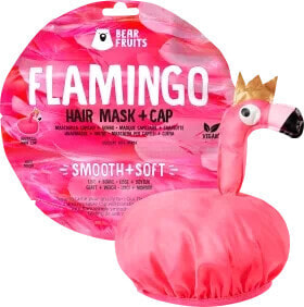 Haarmaske Flamingo, Hair mask + cap, 20 ml