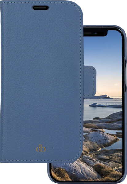 dbramante New York - iPhone 13 Pro Max 6.7" - Ultra-marine Blue - full grain pebbld leather cover