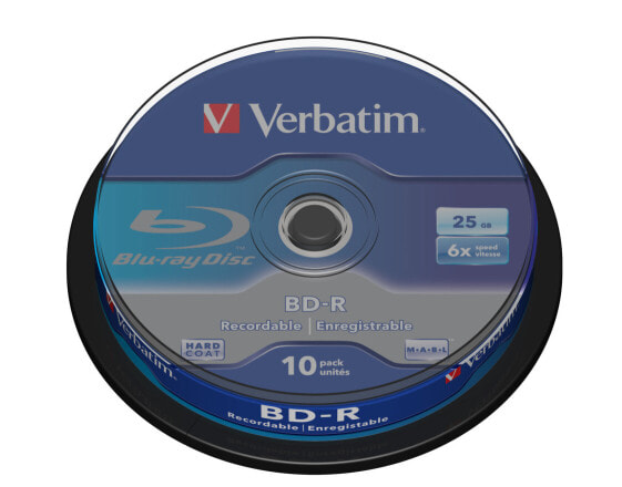 Verbatim BD-R SL 25GB 6 x 10 Pack Spindle - 25 GB - BD-R - Spindel - 10 Stück(e)