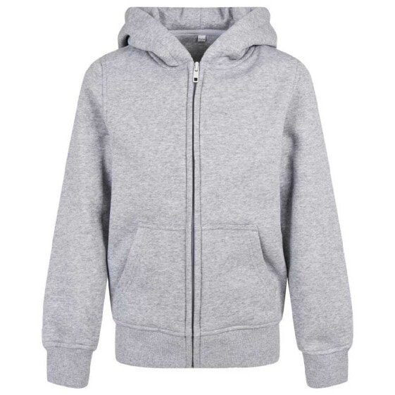 BUILD YOUR BRAND Organic Basic full zip sweatshirt