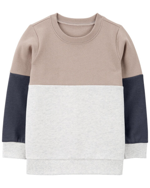 Baby Colorblock Fleece Pullover 3M