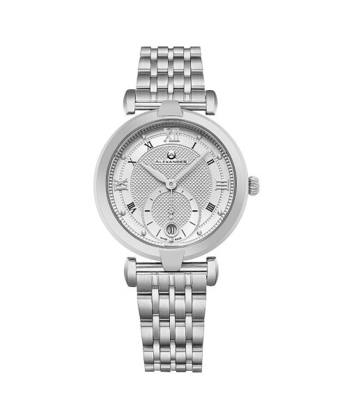 Часы Alexander Women's Olympias Silver tone 35mm Watch