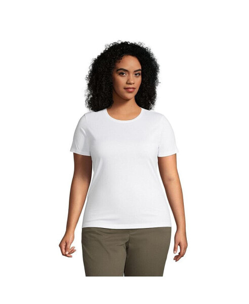 Plus Size Relaxed Supima Cotton Short Sleeve Crewneck T-Shirt