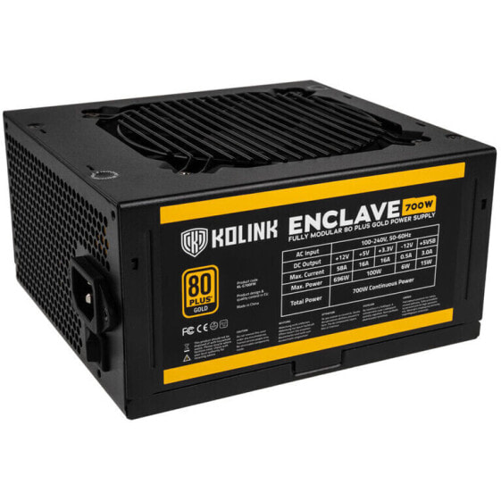 Kolink Enclave 80 PLUS Gold Netzteil, modular - 700 Watt mit Kaltgerätekabel