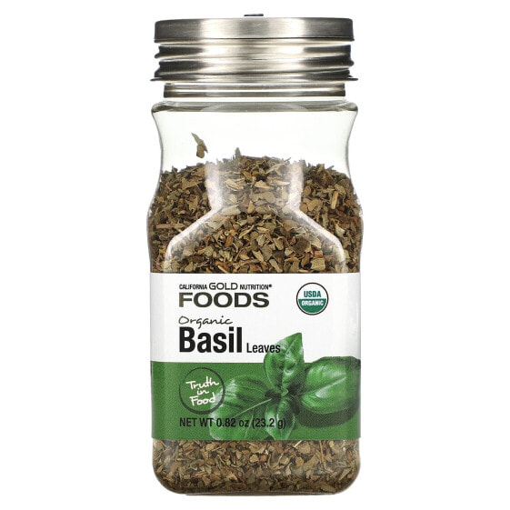 Foods, Organic Basil Leaves, 0.82 oz (23.2 g)