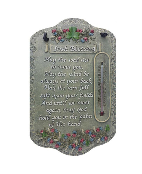 Welcome Sign, Irish Blessing Porch Decor, Resin Slate Plaque, Ready to hang Decor, 7.75" x 13"