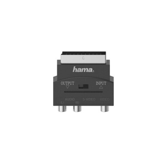 Hama 00205268, S-VHS, 3 x RCA + SCART (21-pin), Female, Male/Female, Straight, Straight