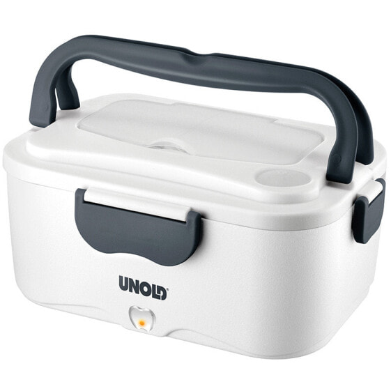 UNOLD 230.338, Lunch container, Adult, Black,White, Stainless steel, Rectangular, 1.5 L