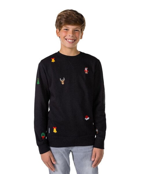 Big Boys X-Mas Icons Cotton Sweater