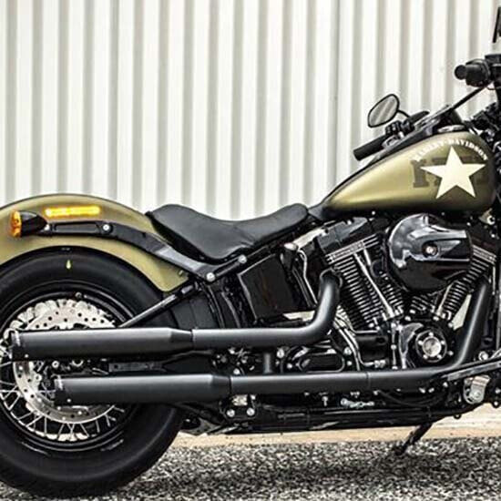 RINEHART 3´´ Straight Harley Davidson FLS 1690 Softail Slim Ref:500-0203 not homologated slip on muffler