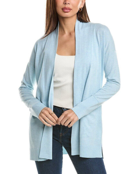 Forte Cashmere Long Drape Silk & Cashmere-Blend Cardigan Women's