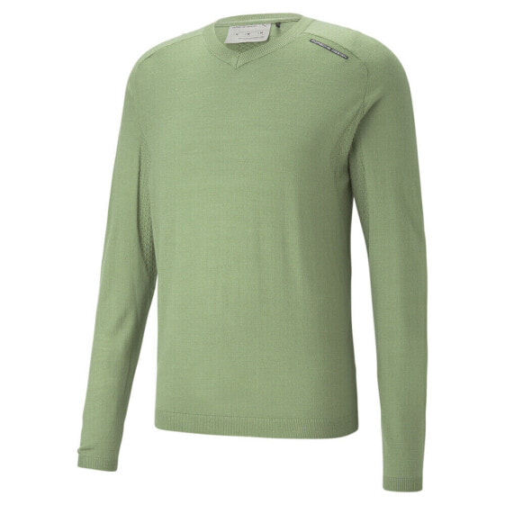 Худи мужское Puma PD Evoknit V-Neck Green 53615423